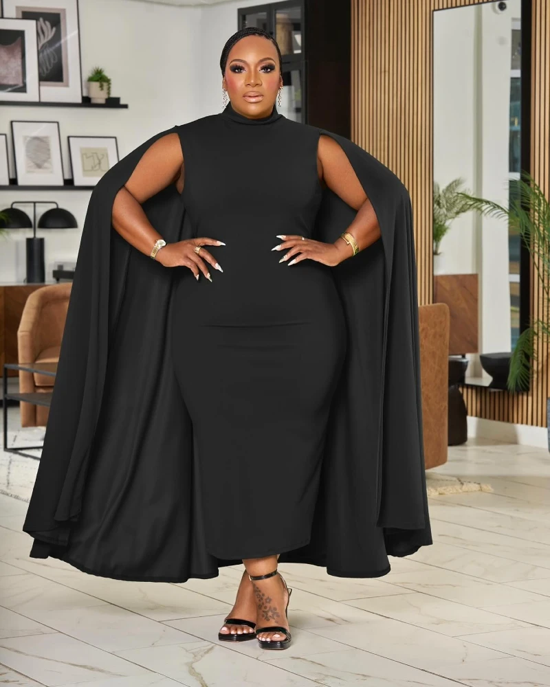 Black Cape Gown