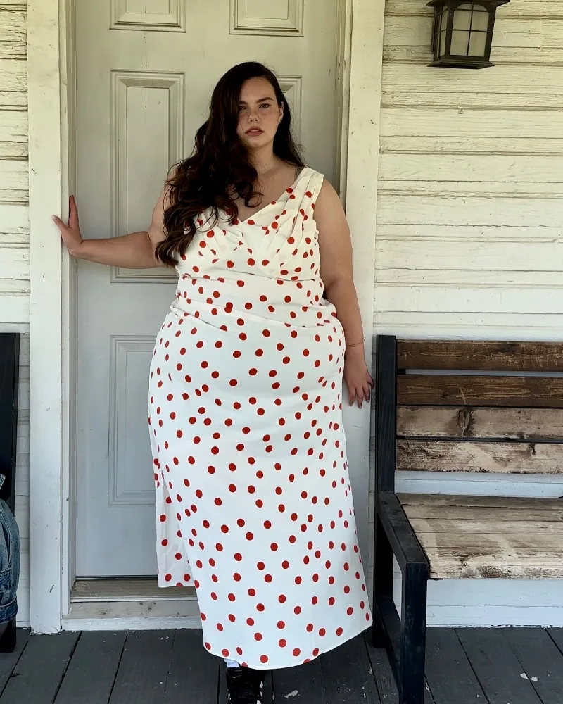 Polka Dot Midi Dress