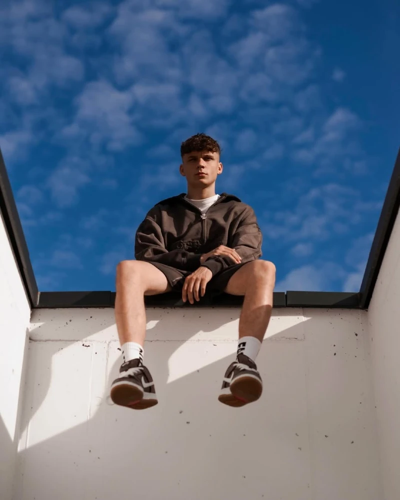 Athletic Streetwear Hoodie and Shorts Set