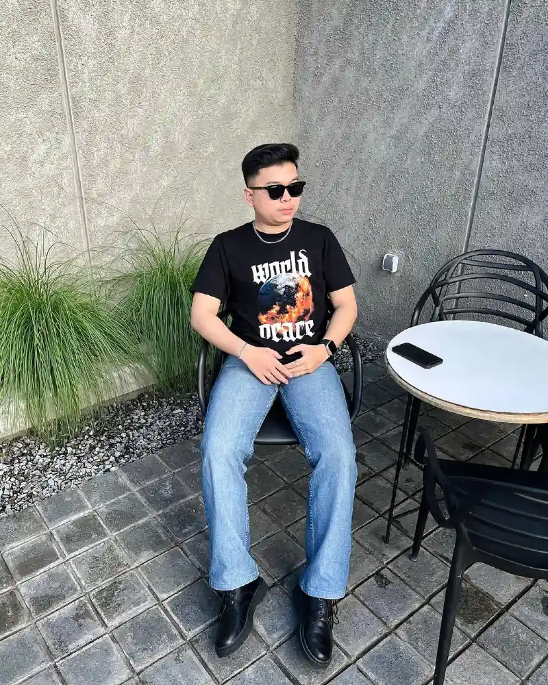 Graphic Tee and Boot Cut Jeans