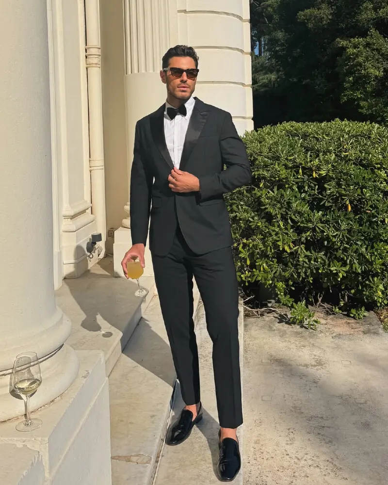 Classic Black Tuxedo with Modern Edge