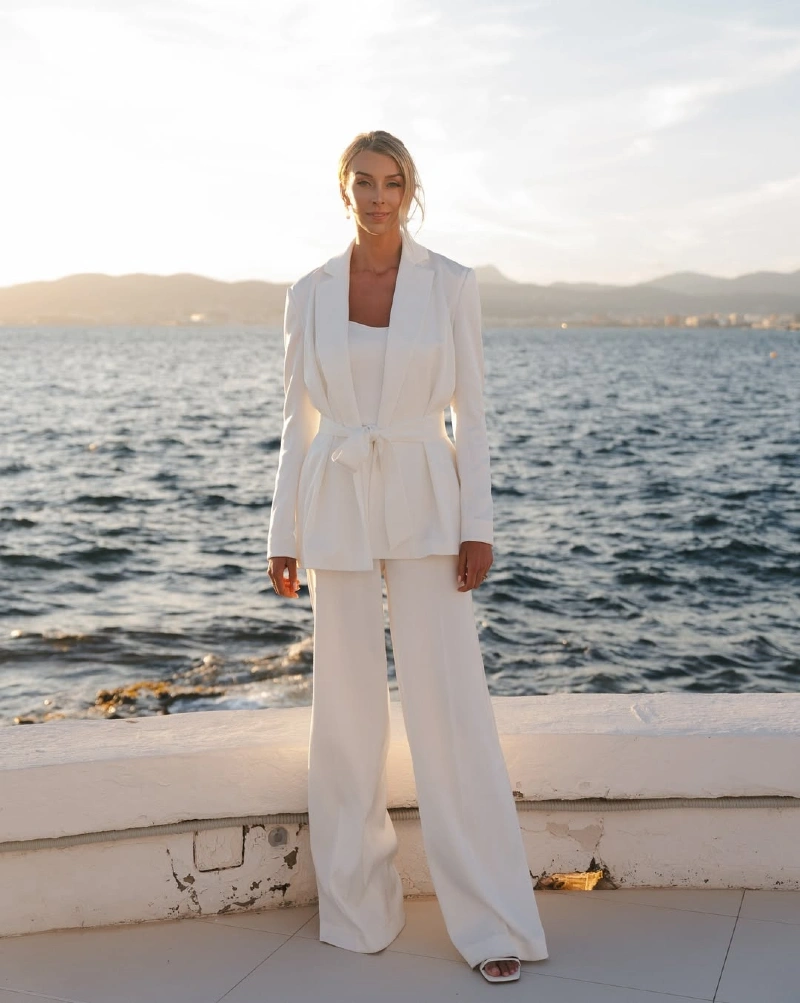 Coastal White Pantsuit X