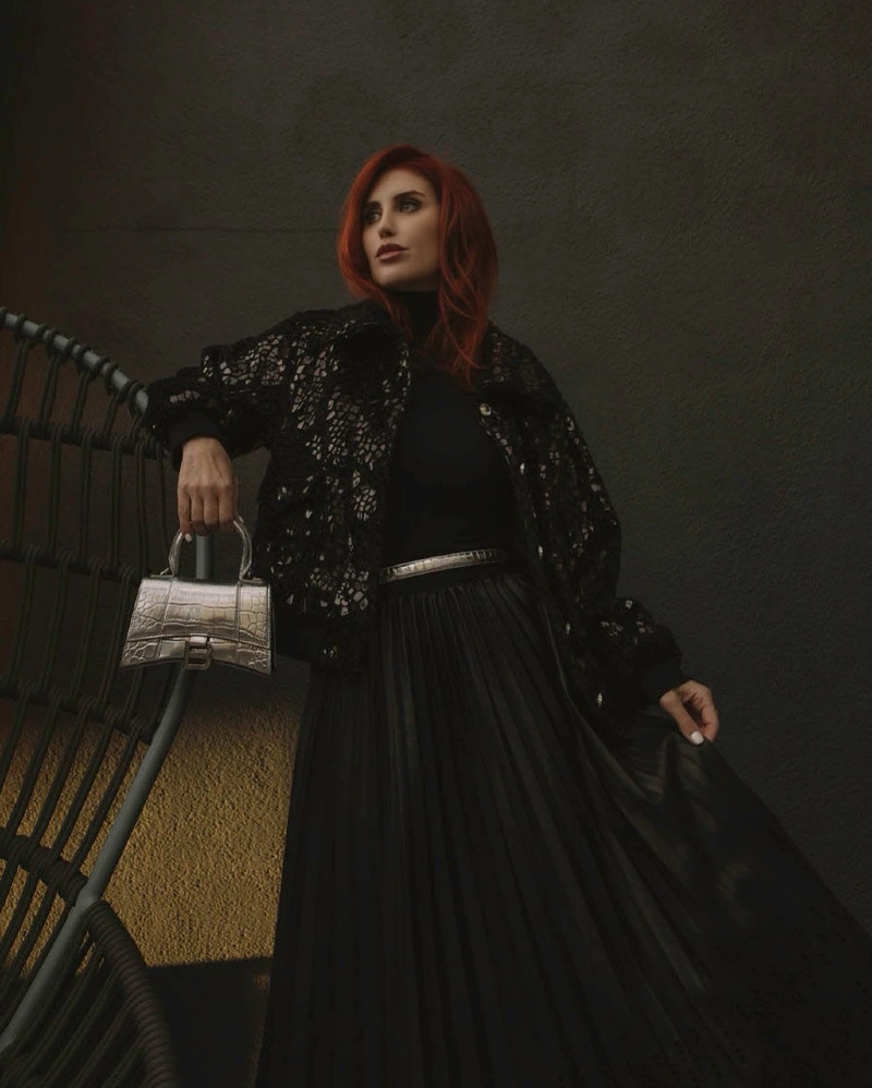 Noir Elegance Sequin Jacket