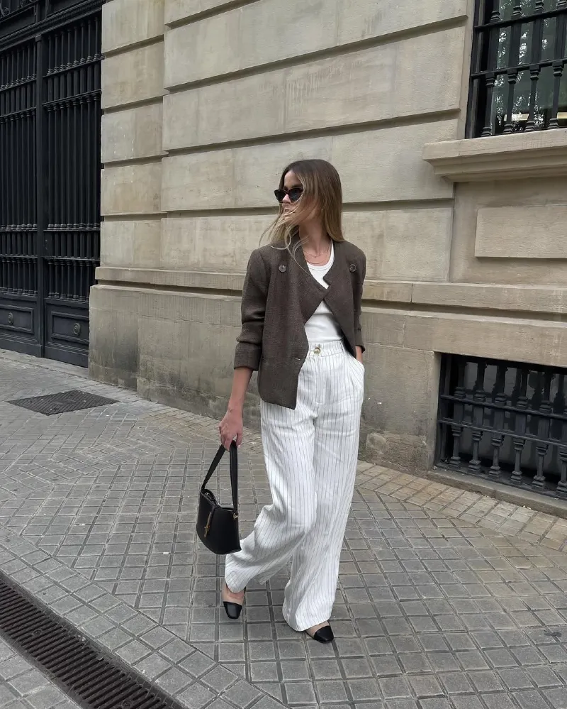 Parisian Poise Cropped Blazer