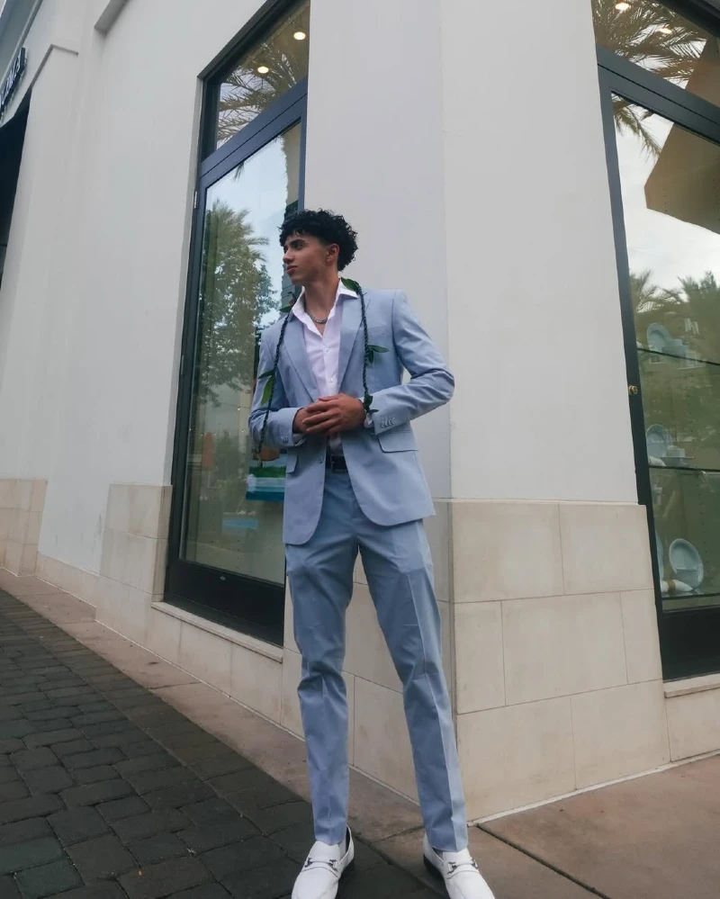 Powder Blue Modern Suit